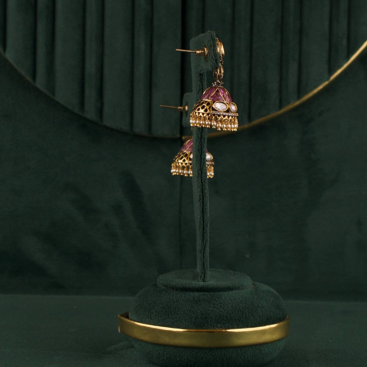 Victorian Fusion Jhumki Earrings