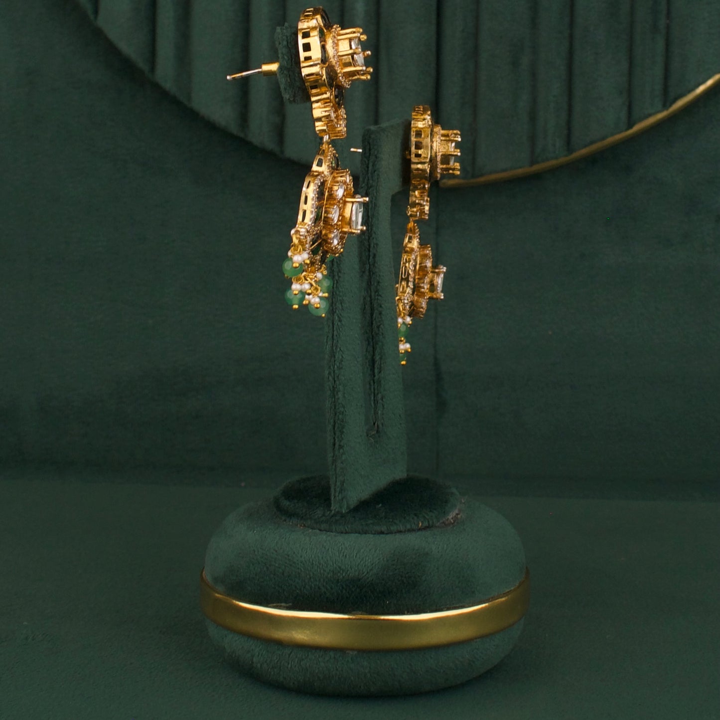 Bridal Moissanite Polki x Kundan Fusion Necklace Set - DULHAN JEWELS