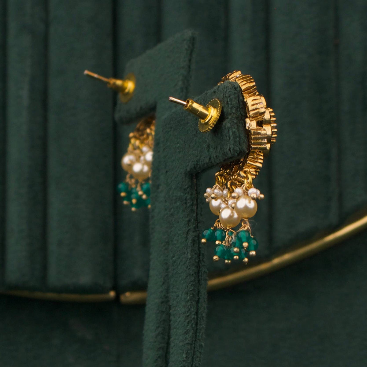 Radiant Victorian Stud Earrings With Hangings