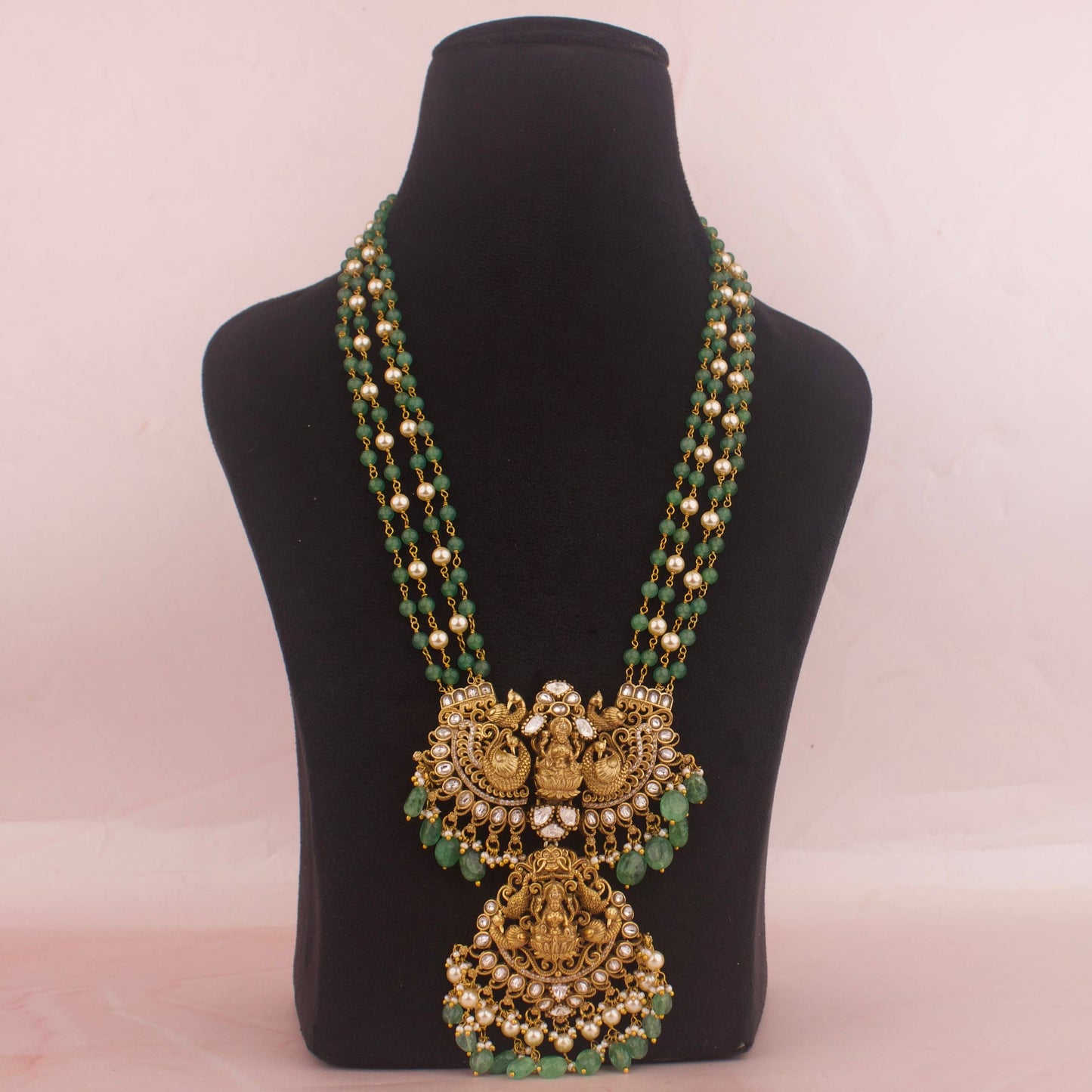 Royal Nakshi x Jadau Kundan Beads & Pearl Mala