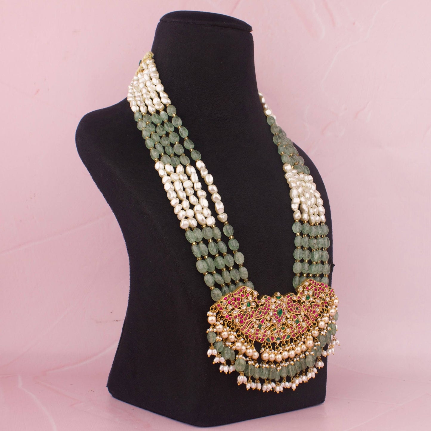 Jadau Kundan Beads Pearl Haram