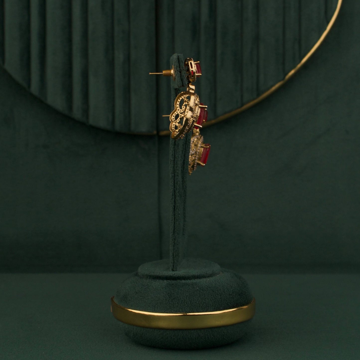 Polki Bridal Multi-Layered Necklace And Earring Set