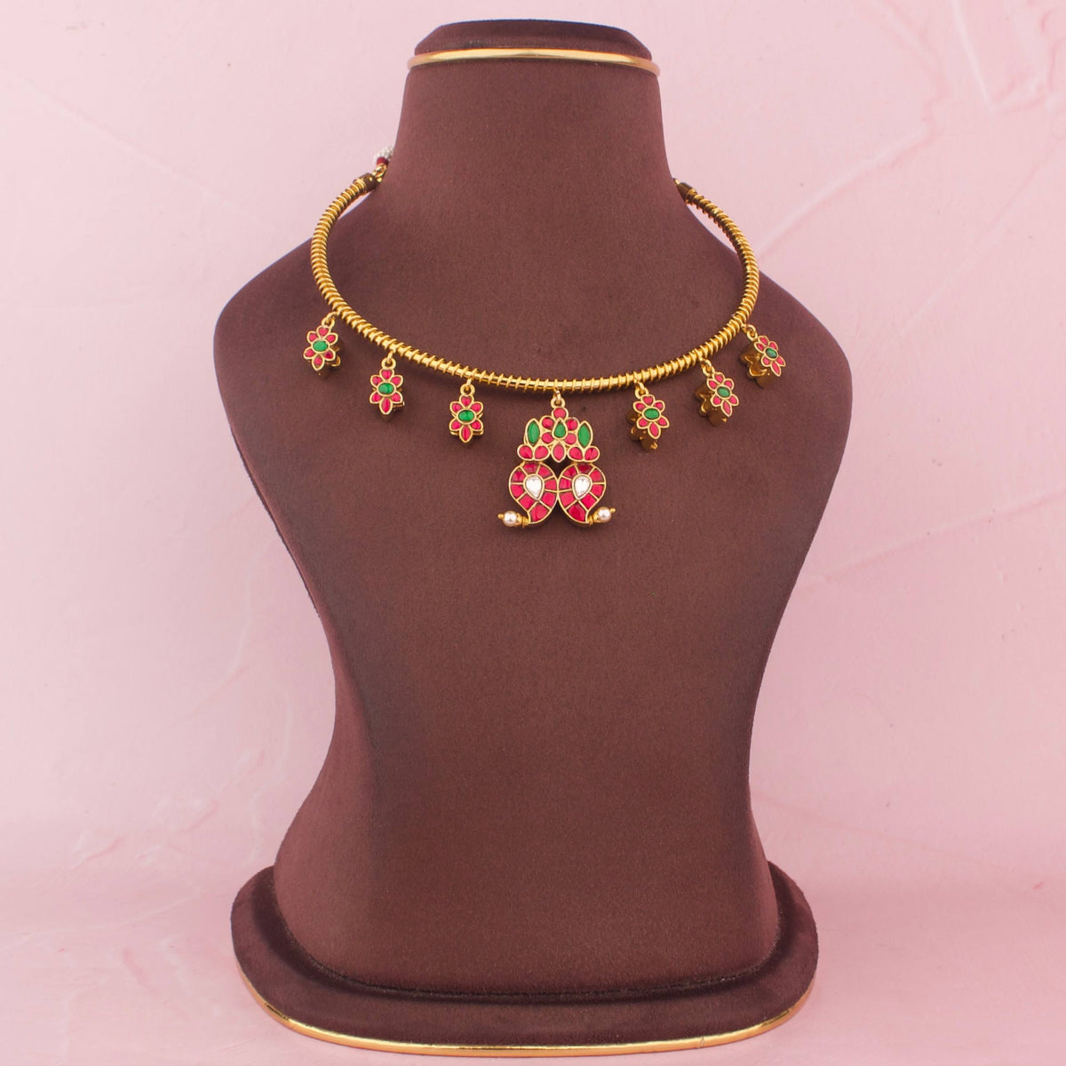 2-in-1 Reversible Jadau Kundan Kanti - Handcrafted Indian Bridal Jewelry by Dulhan Jewels