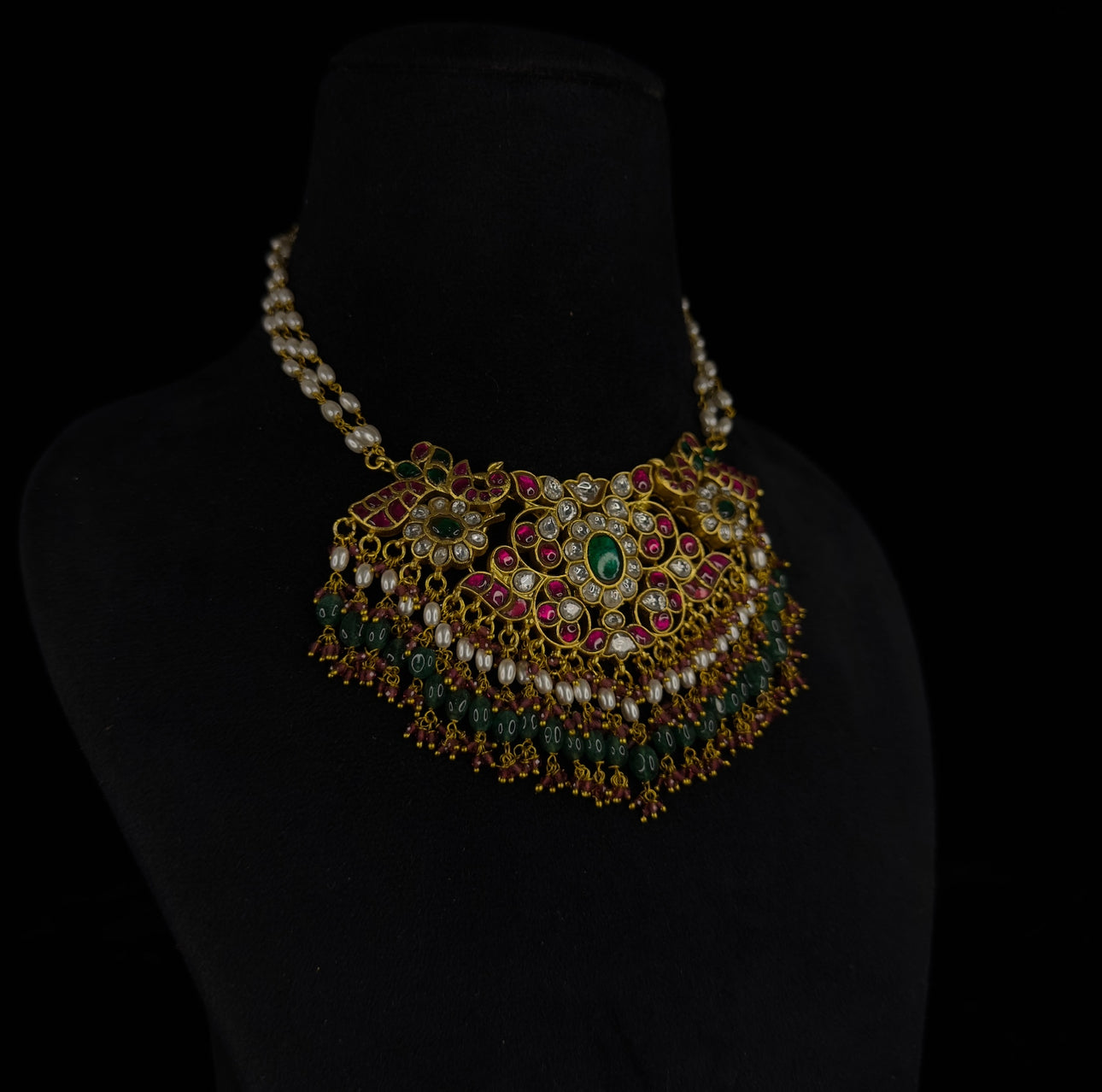 Multi Stone Jadau Kundan Choker Necklace