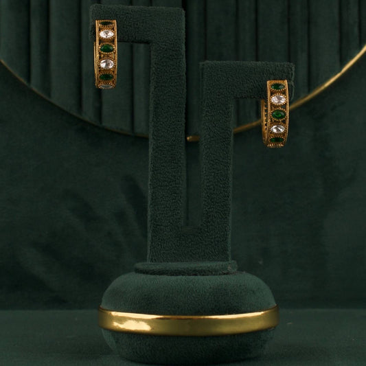 Loop Style Polki Earrings