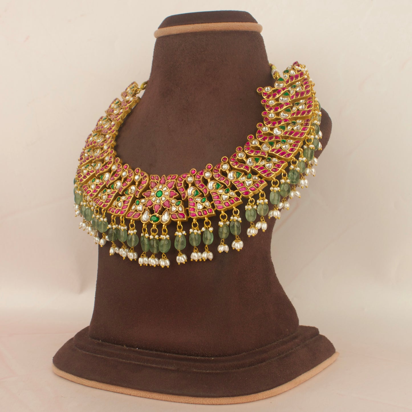 Bridal Jadau Kundan Peacock Design Necklace