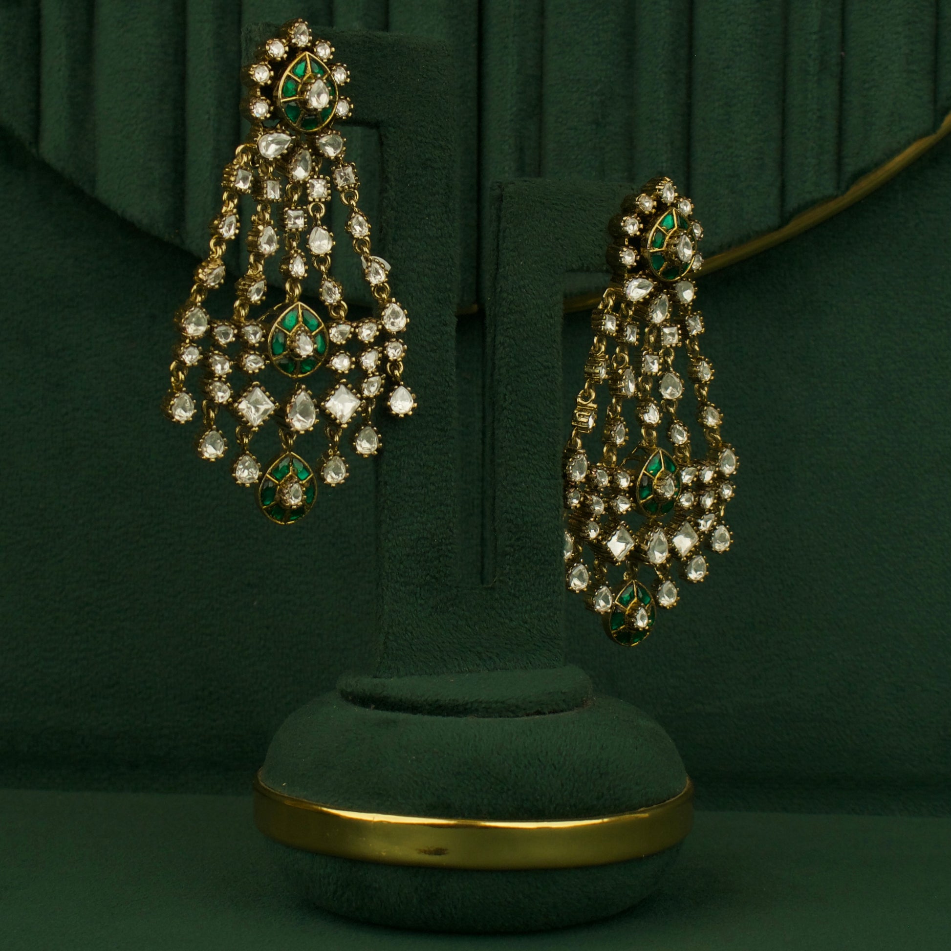 Droplet Victorian ChandBali Hanging Earrings