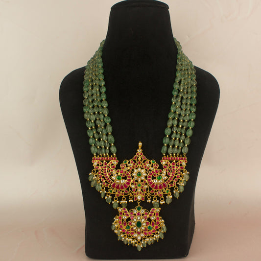 Bridal Jadau Kundan Beads Mala