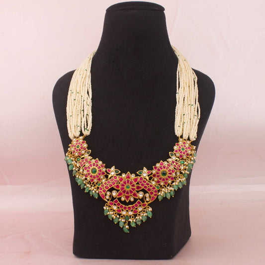 Traditional Bridal Jadau Kundan Rani Haram