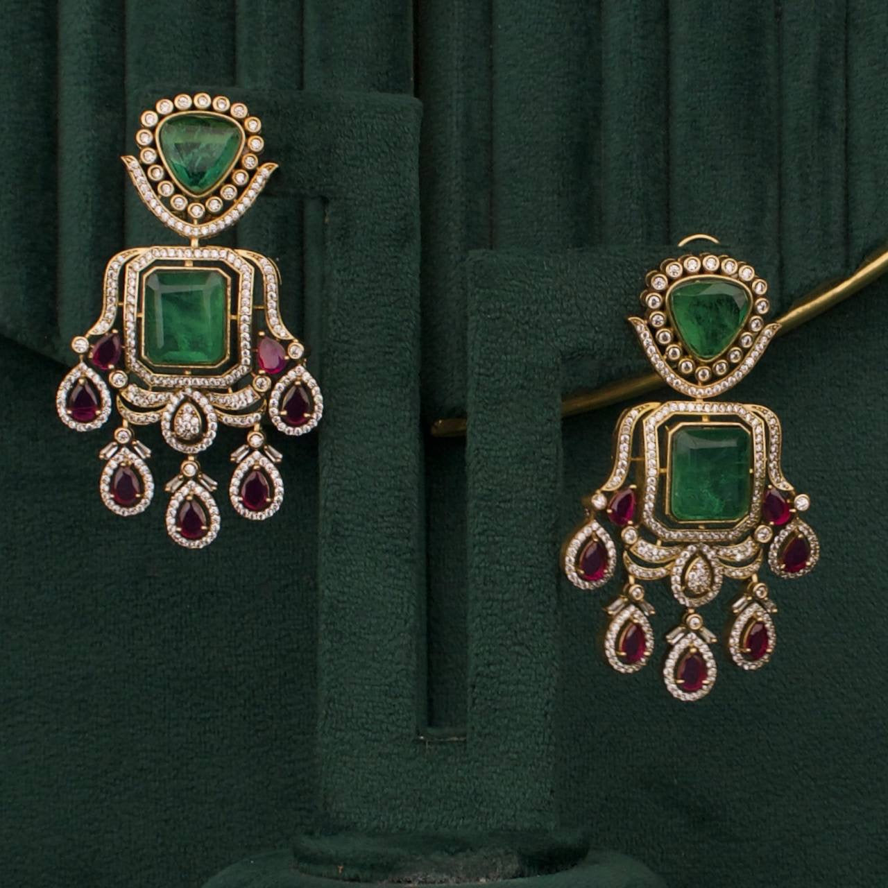 Modern Victorian Necklace Set With Matching Earrings