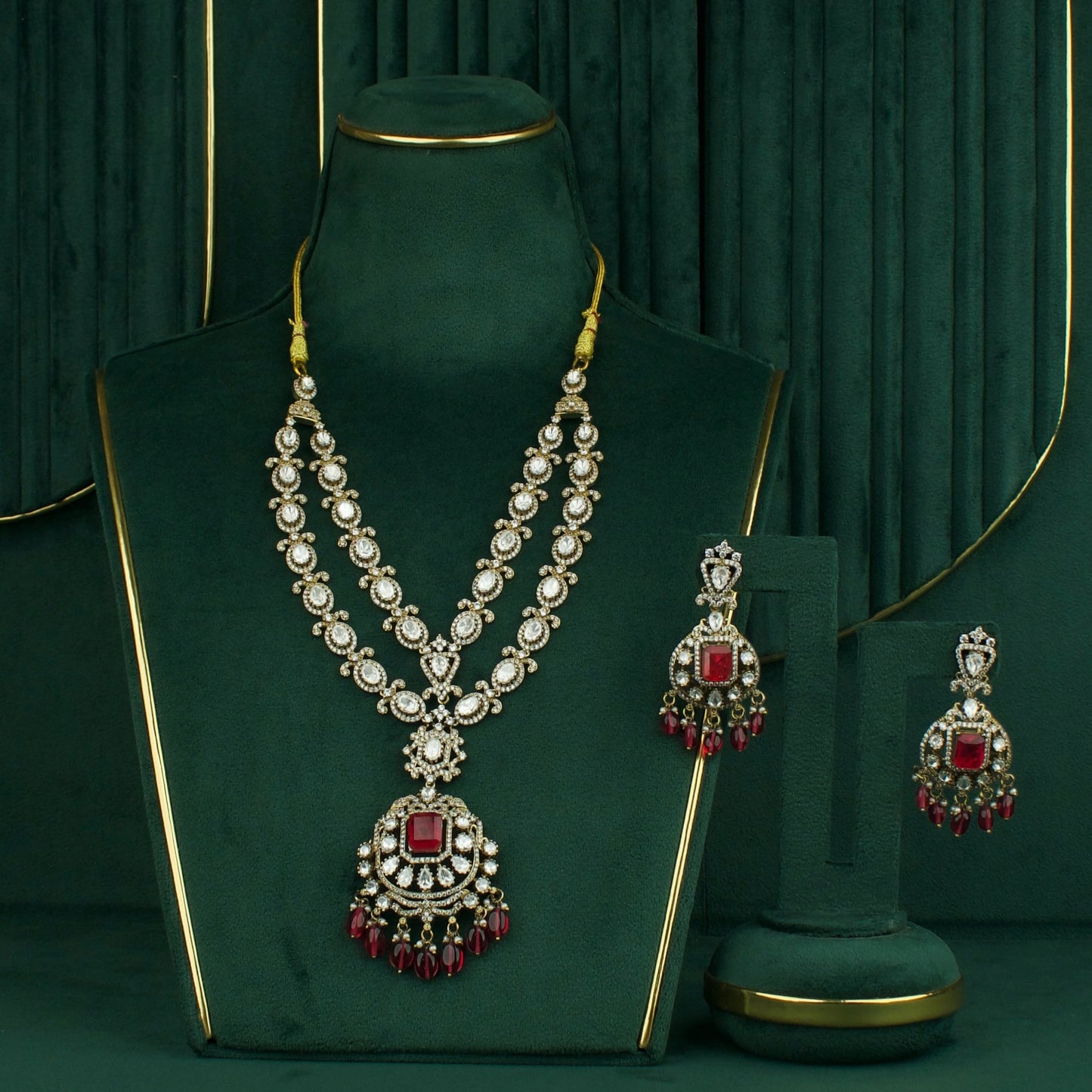 Victorian Grace Polki Necklace Set