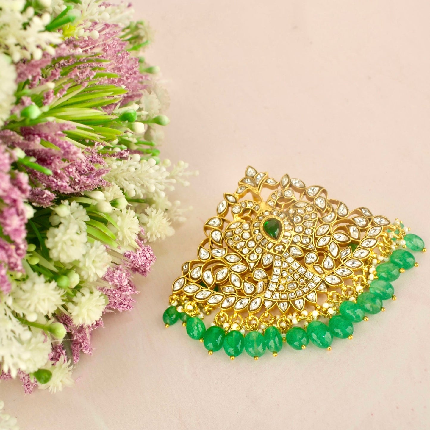Grand Gold Style Jadau Kundan Locket