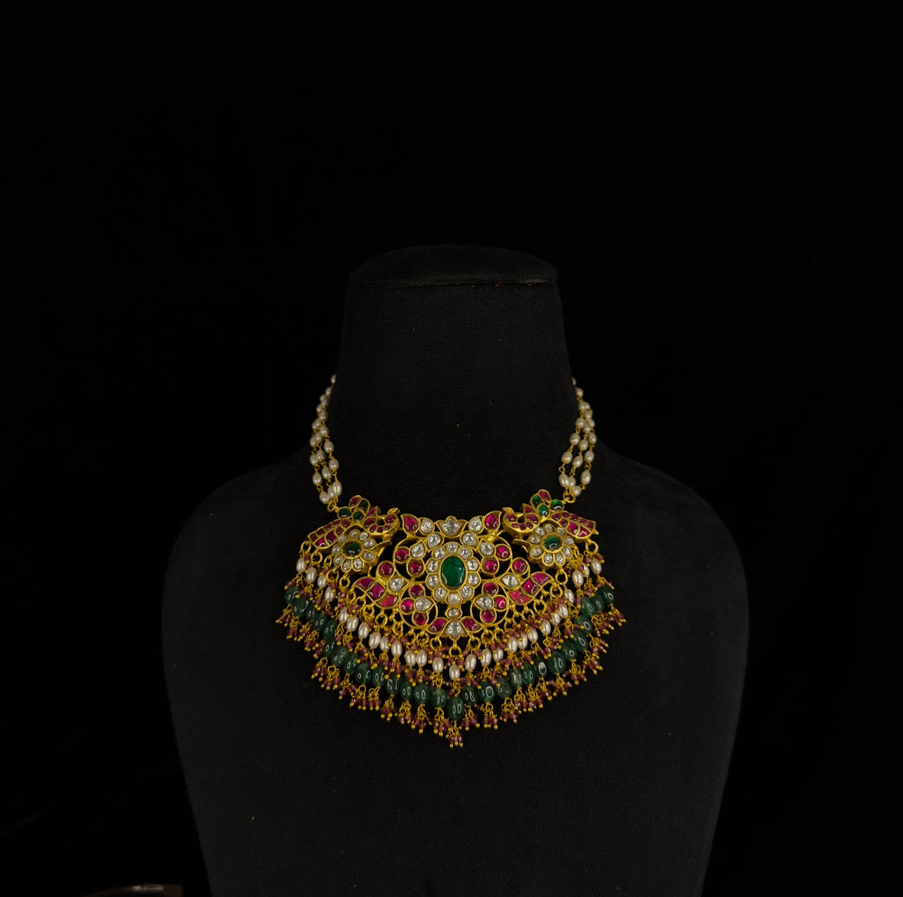 Multi Stone Jadau Kundan Choker Necklace