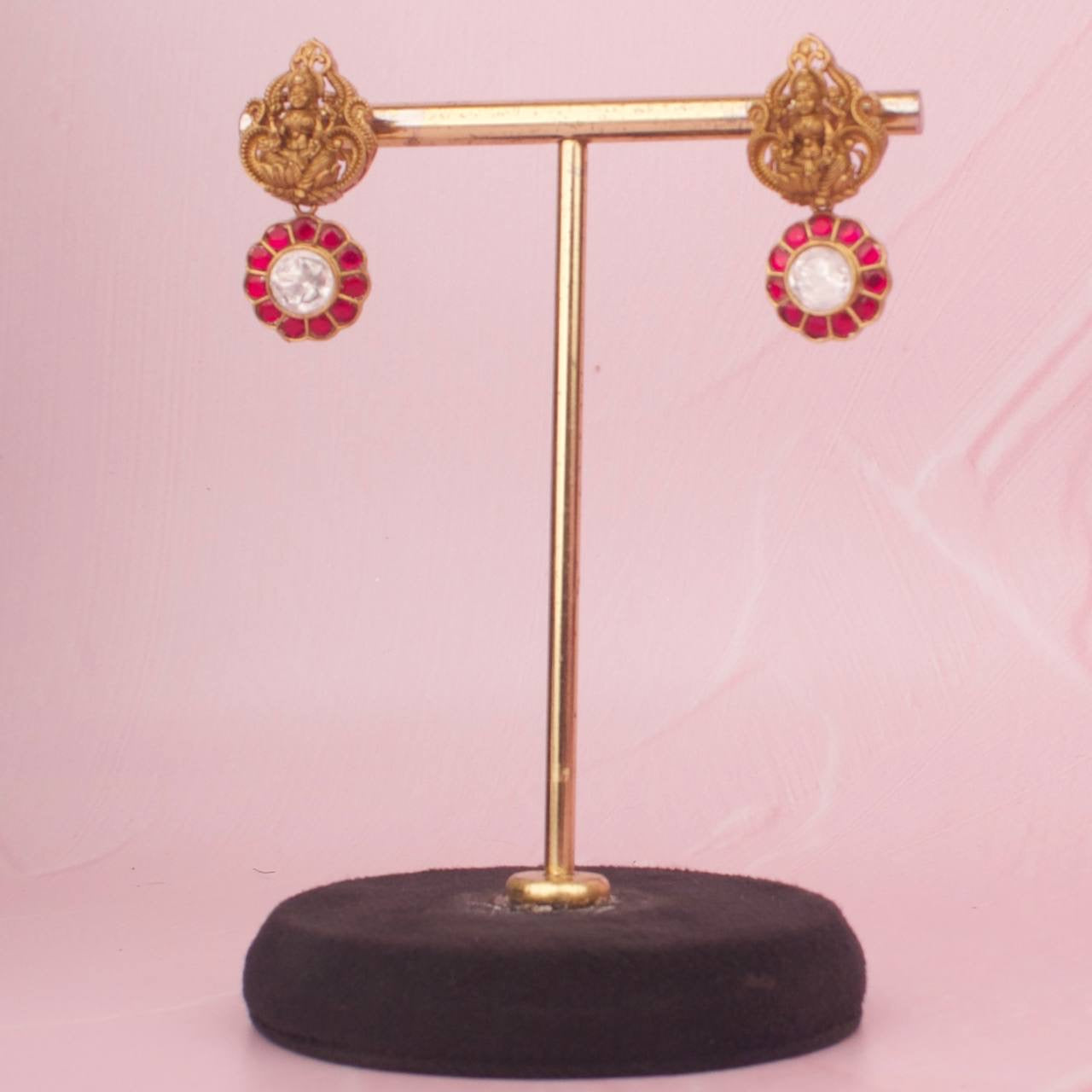 Traditional Bottu Mala Necklace In Kundan & Polki