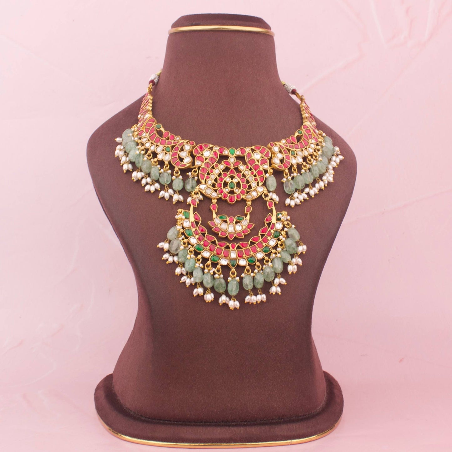 Traditional Gold Plated Jadau Kundan Necklaces – Must-Have Statement Jewelry - Premium Indian Ethnic Jewelry | Dulhan Jewels