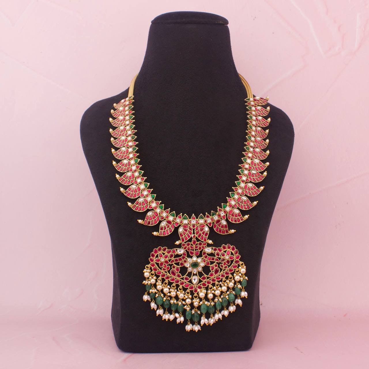 Traditonal Light Weighted Jadau kundan Mango Haram