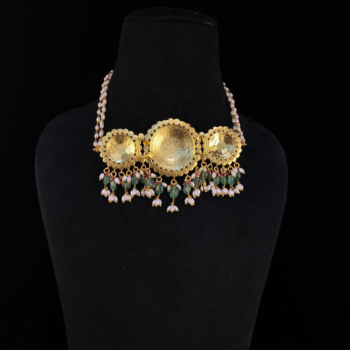 Grand Jadau Kundan Choker Necklace for Bridal Wear