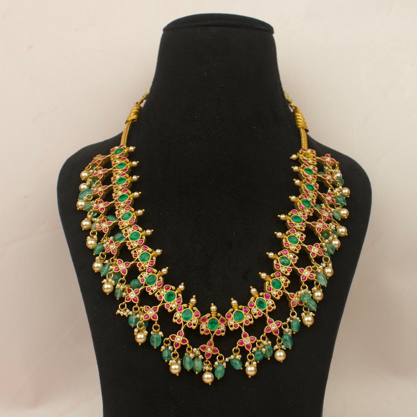 Floral Symphony Jadau Kundan Necklace