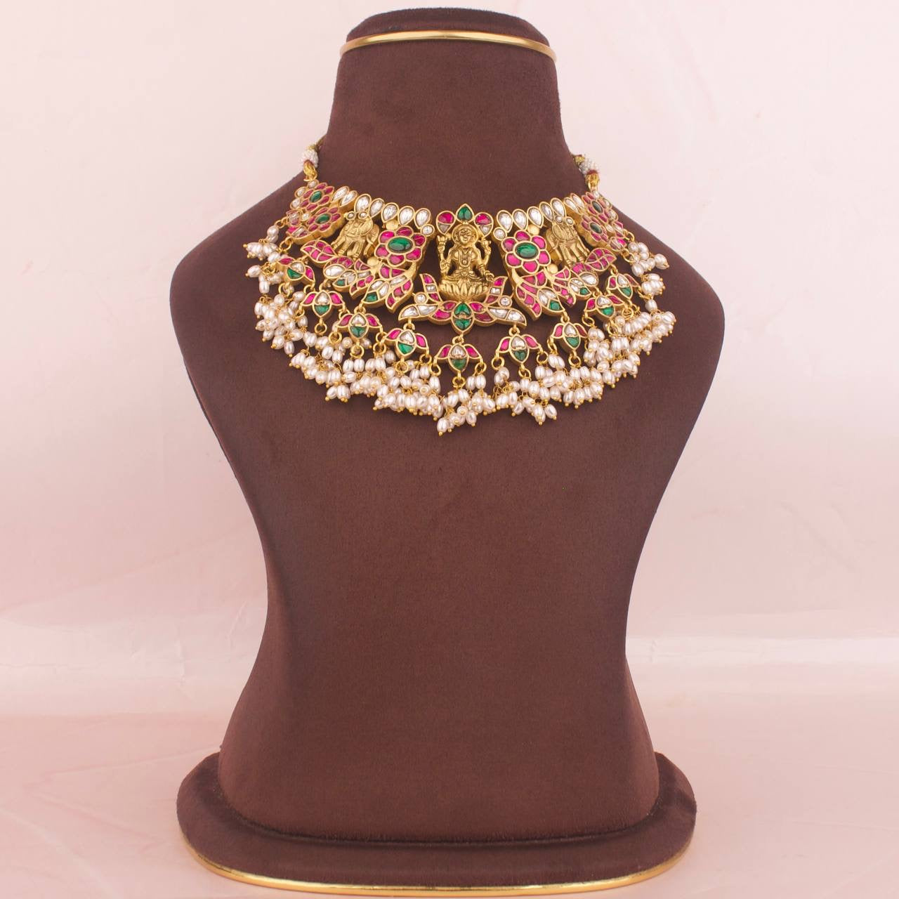 Fabulous Jadau Kundan Short Guttapusalu Necklace + Choker