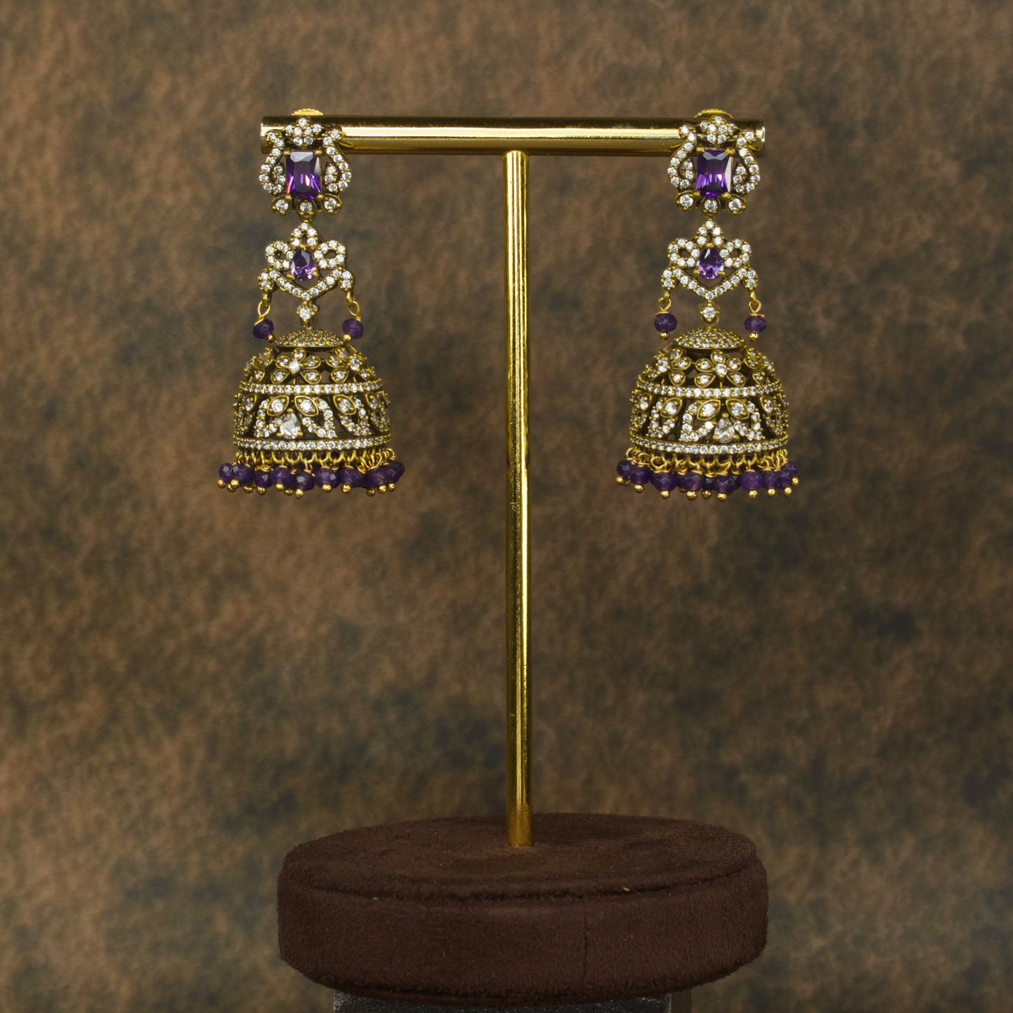 Royal Grace: Victorian Jhumka Earrings