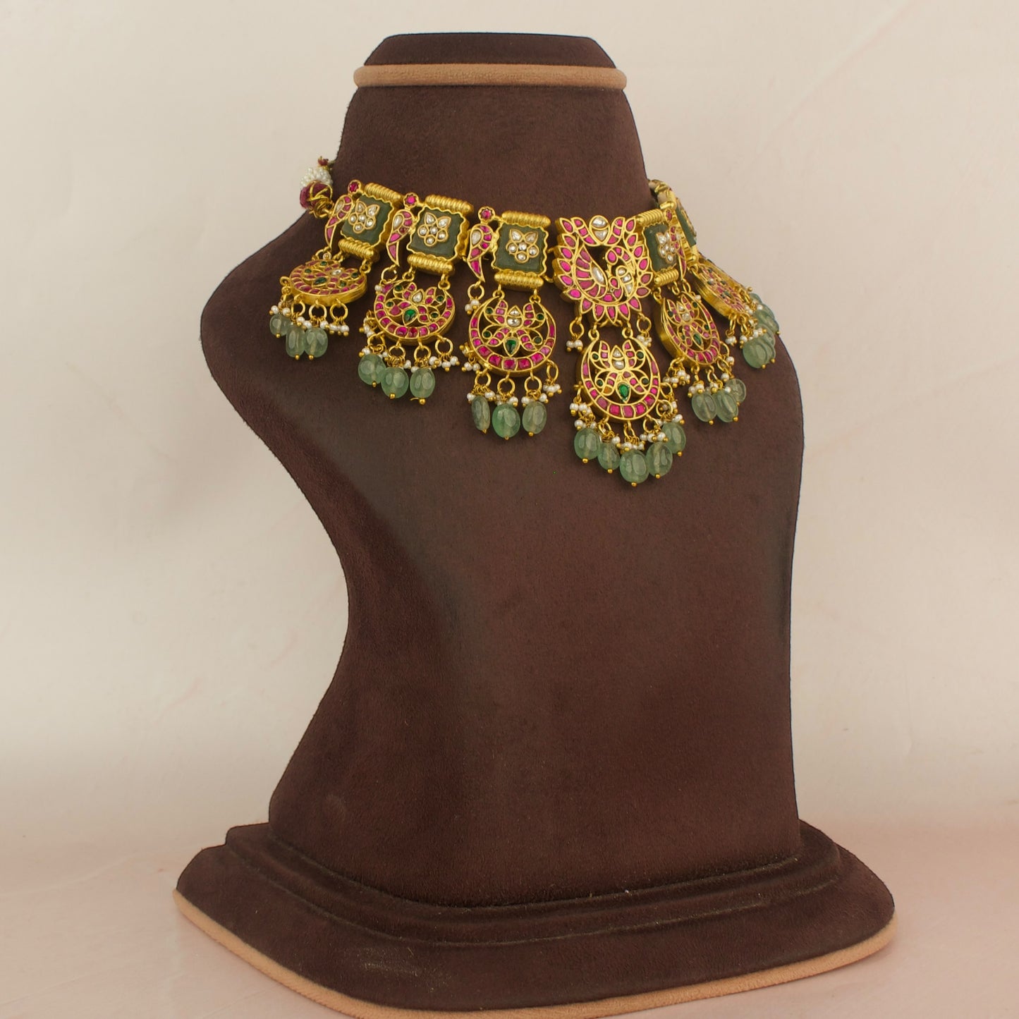 Bridal Peacock Design Jadau Kundan Choker