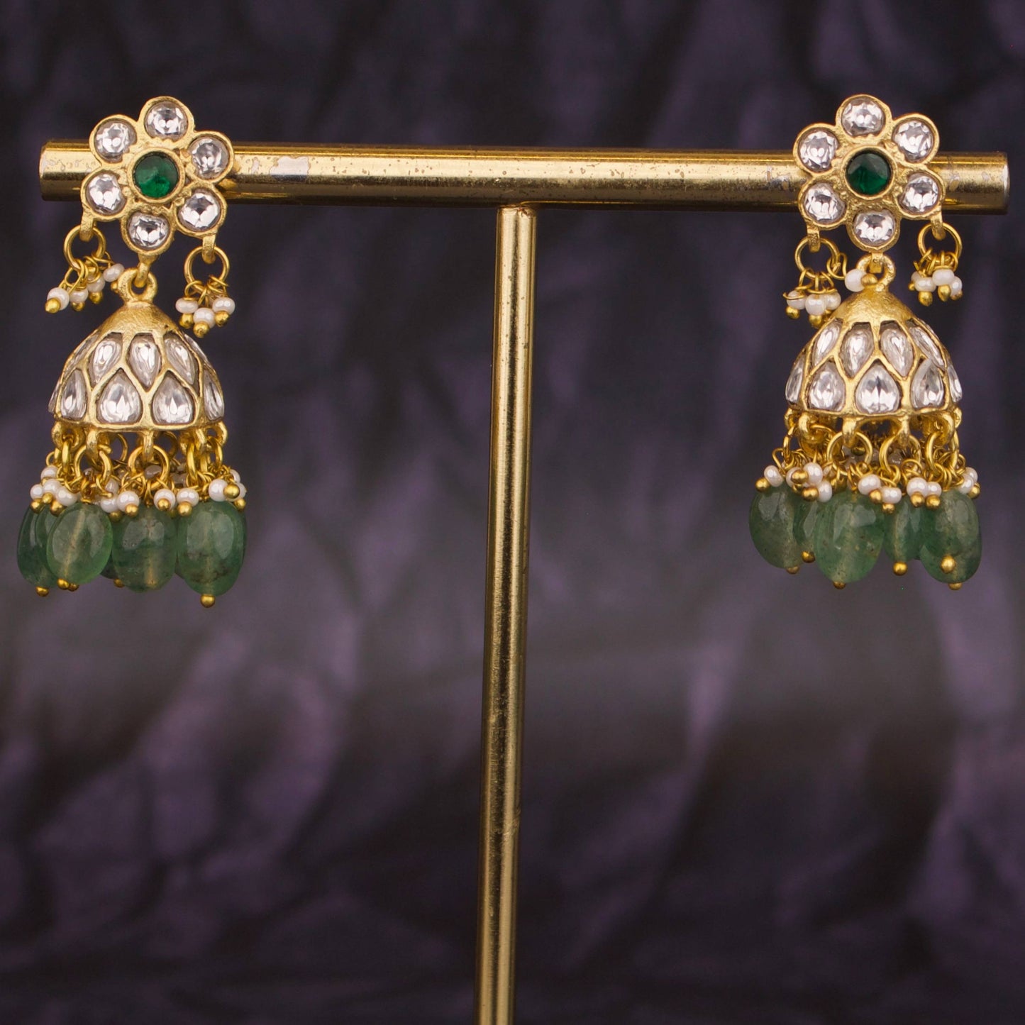 Elegant Designer Jadau Kundan Earrings – Royal Bridal Look
