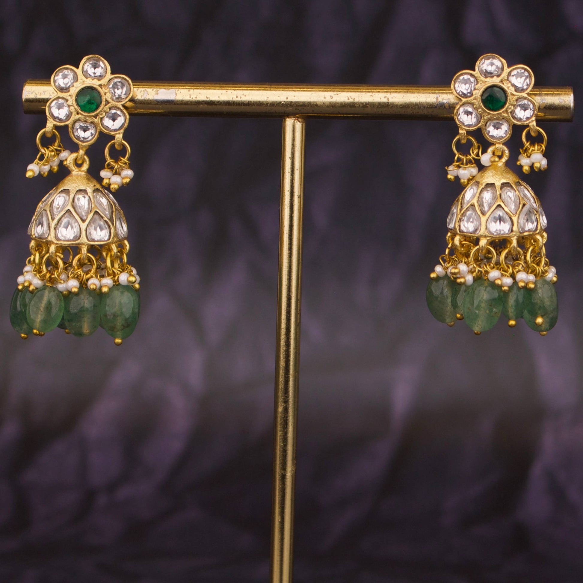Elegant Designer Jadau Kundan Earrings – Royal Bridal Look