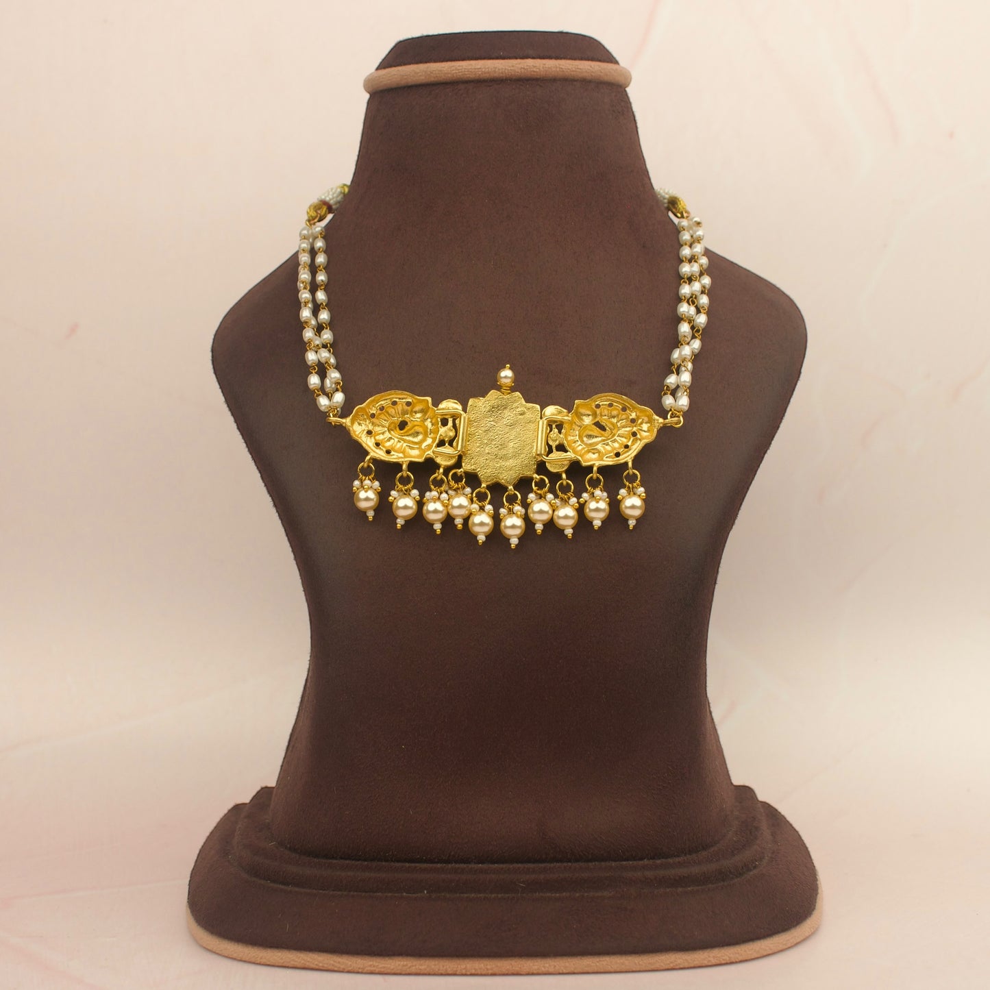 Nakshi Jadau Kundan Pearl Choker