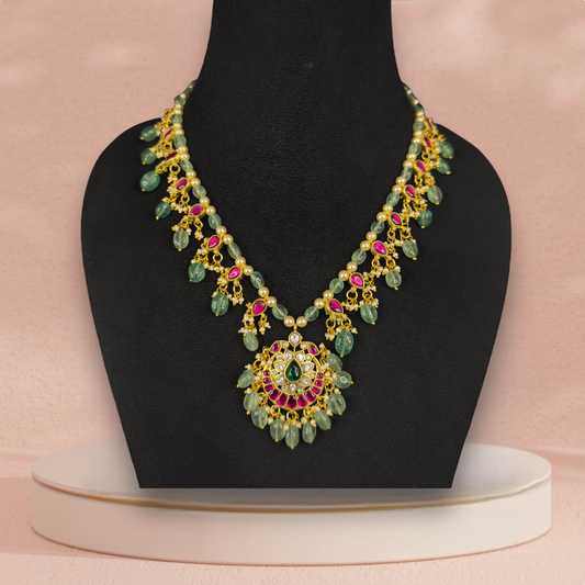 Traditionl Jadau Kundan Perl Necklace