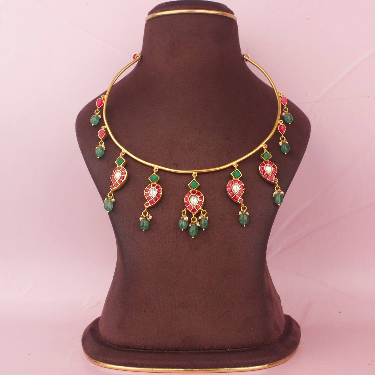 Sleek Reversible Jadau Kundan Kanti Necklace