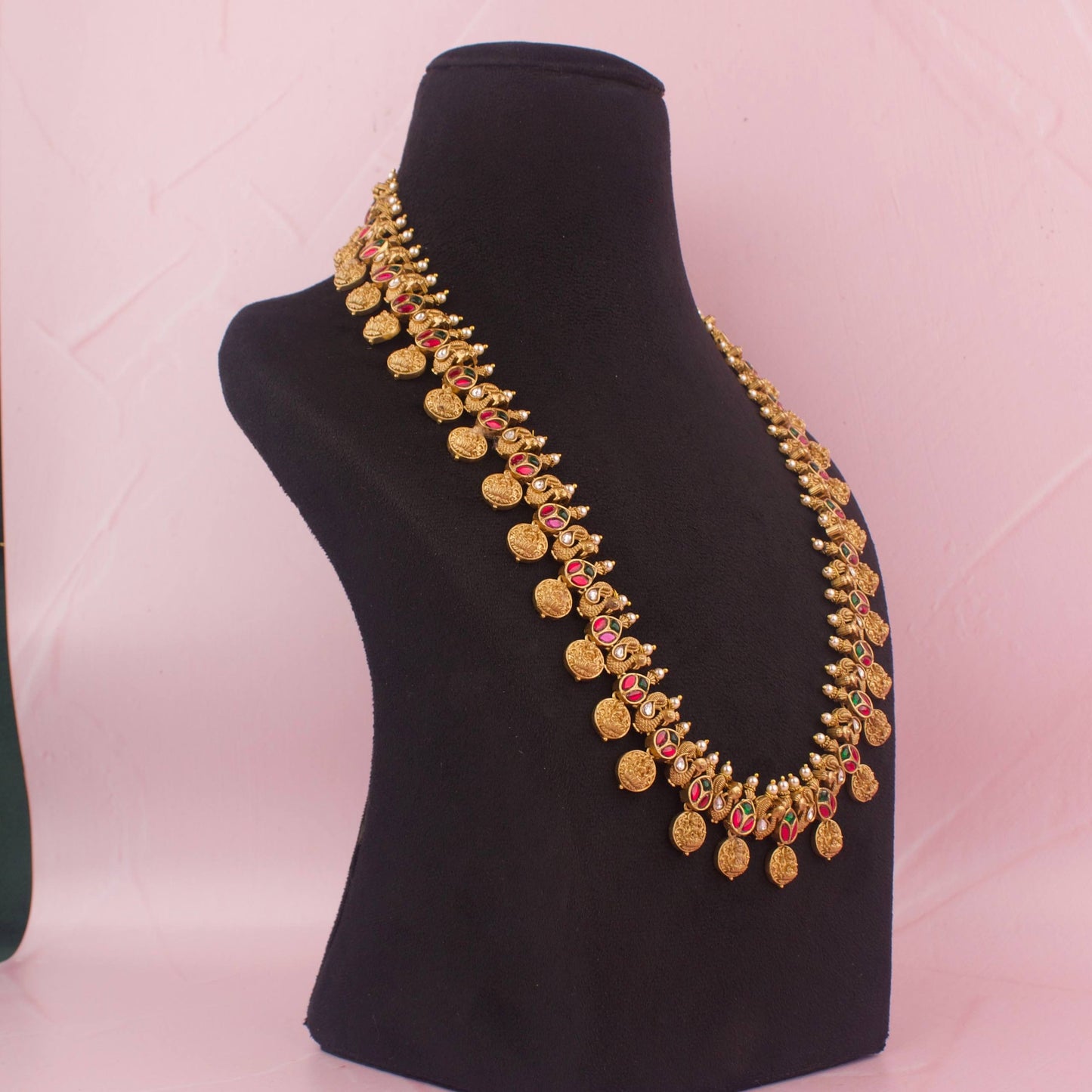 Jadau Kundan Nakshi Long Haram