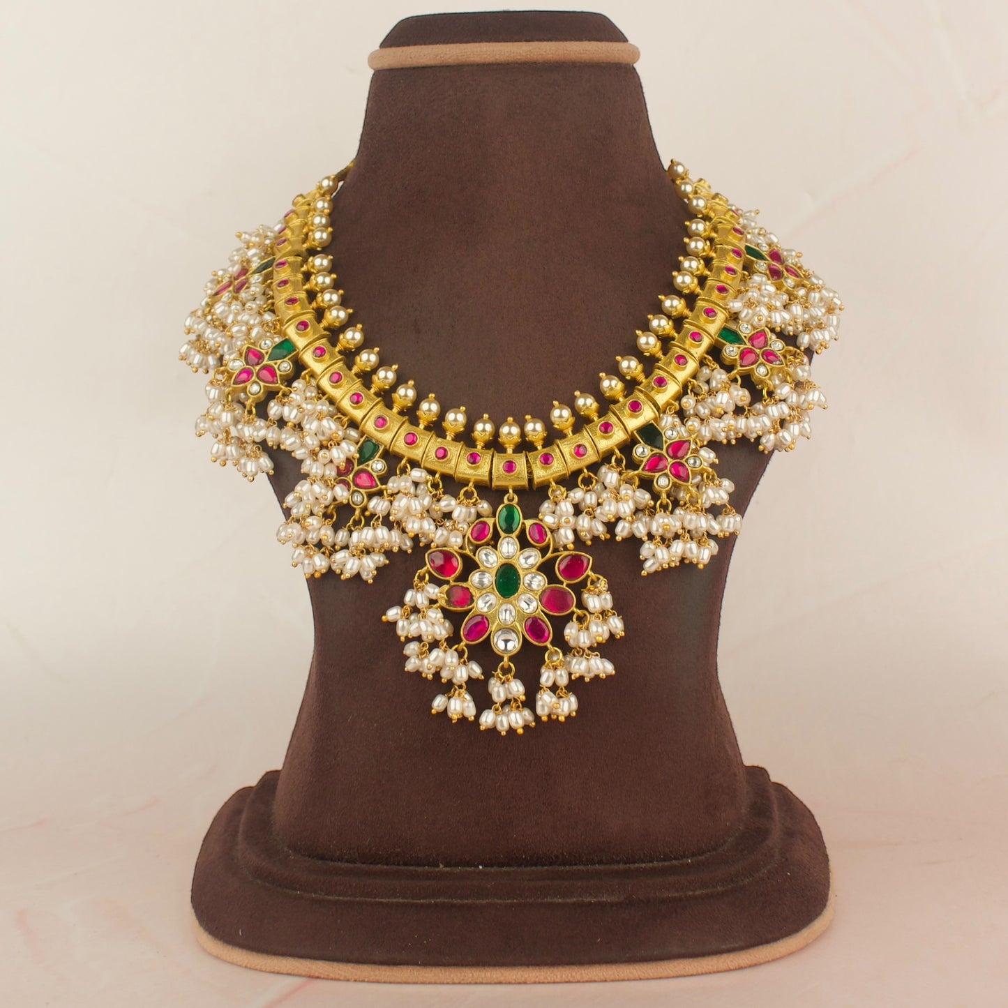 Traditional South Indian Guttapusalu Necklace