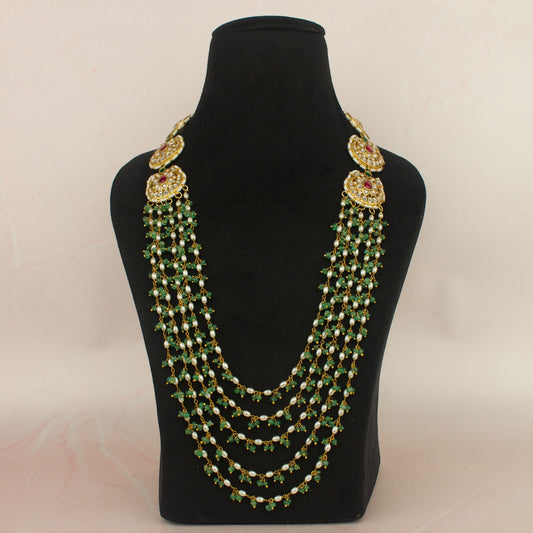 Jadau Beads Mala (DJBM160547) - DULHAN JEWELS