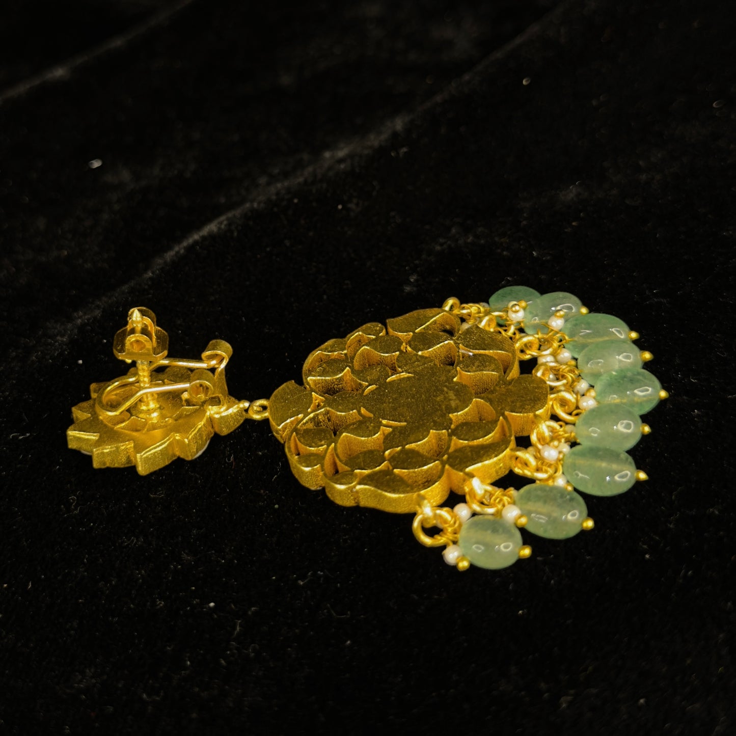 Gold Plated Jadau Kundan Jewellery Set