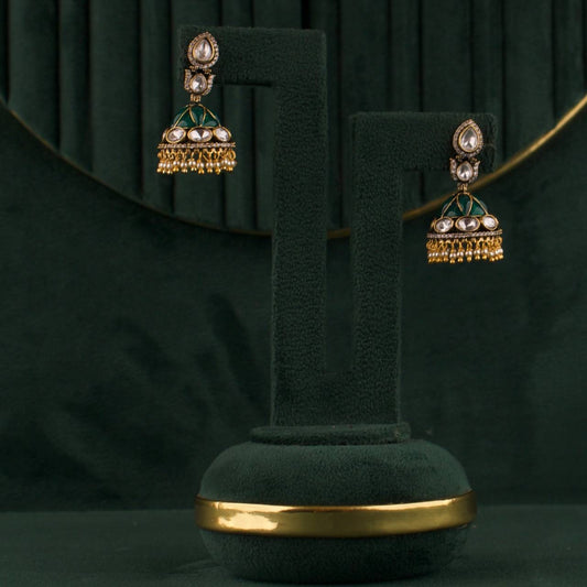 Victorian Fusion Jhumki Earrings