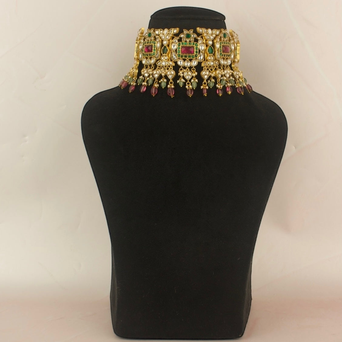 Bridal Jadau Kundan Full Neck Choker