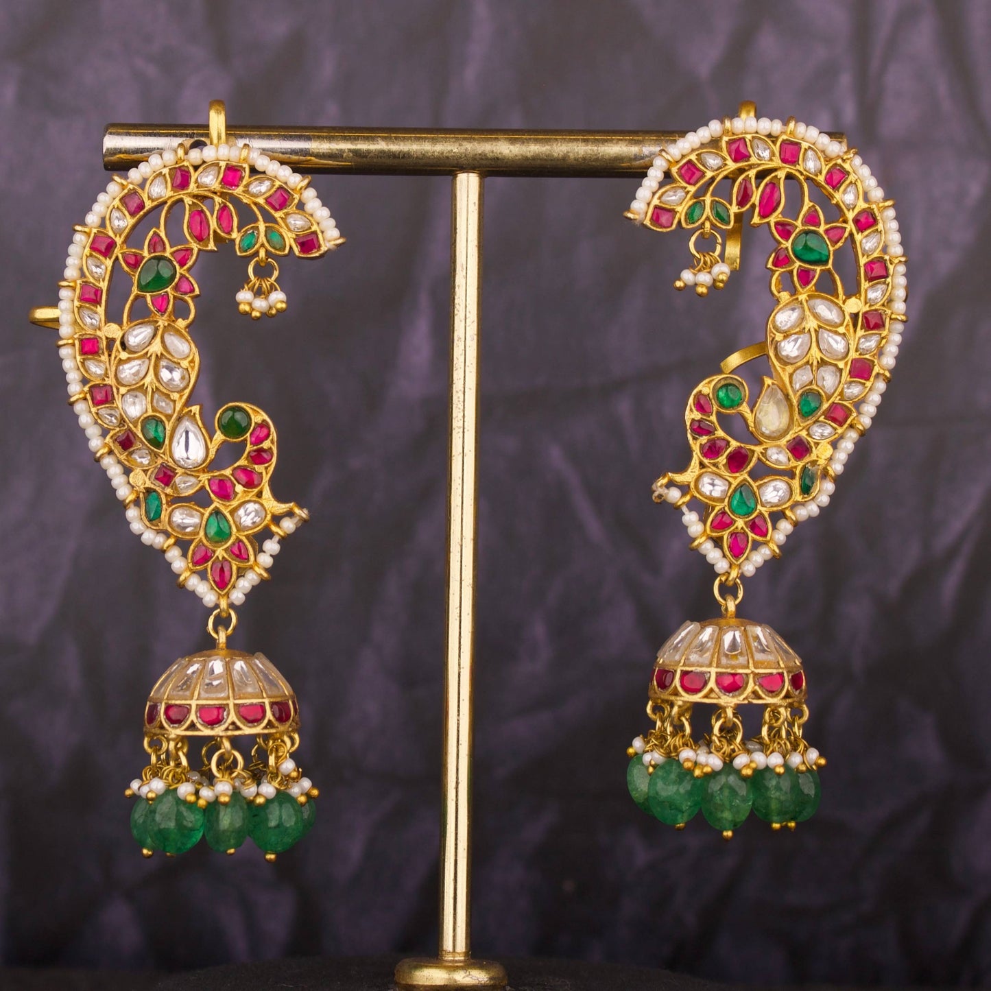 Bridal Jadau Kundan Full Kaan / Earcuff Earrings