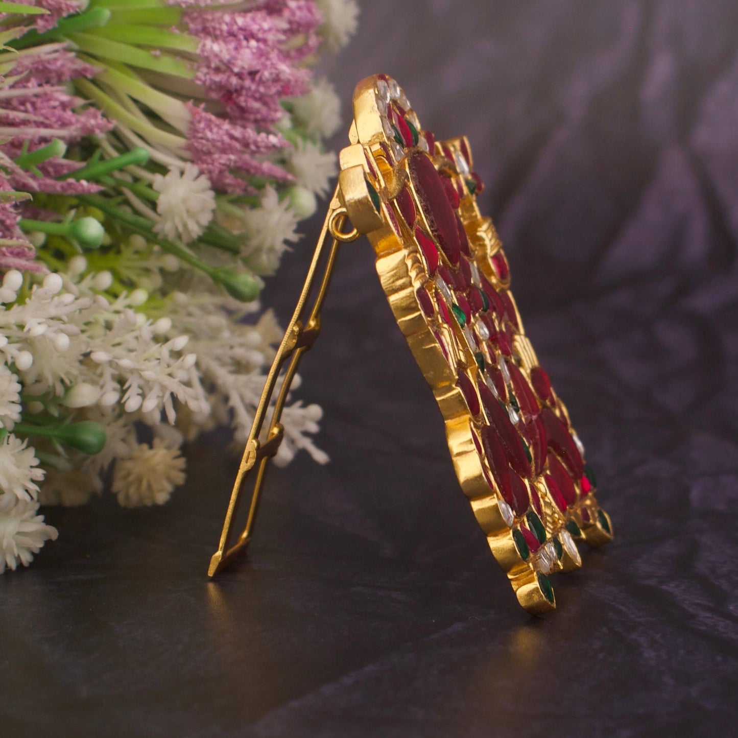 Royal Jadau Kundan Ganesh pendant / Stand
