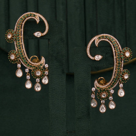 Trending Victorian Polki Full jaan / Earcuff Earrings