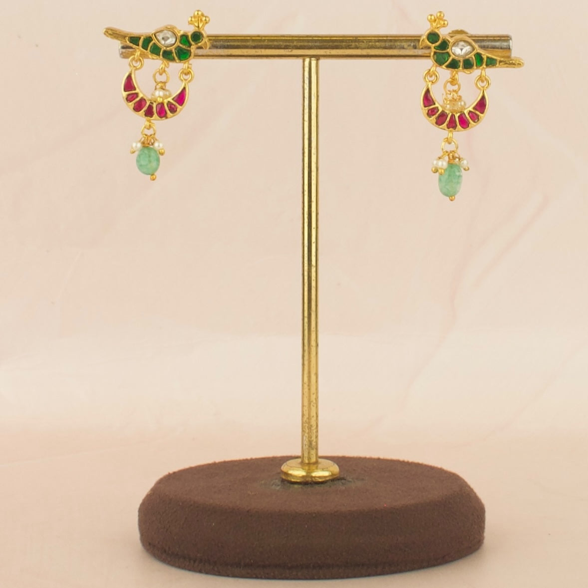 Classic Chandbali Design Jadau Kundan Locket Chand Bali