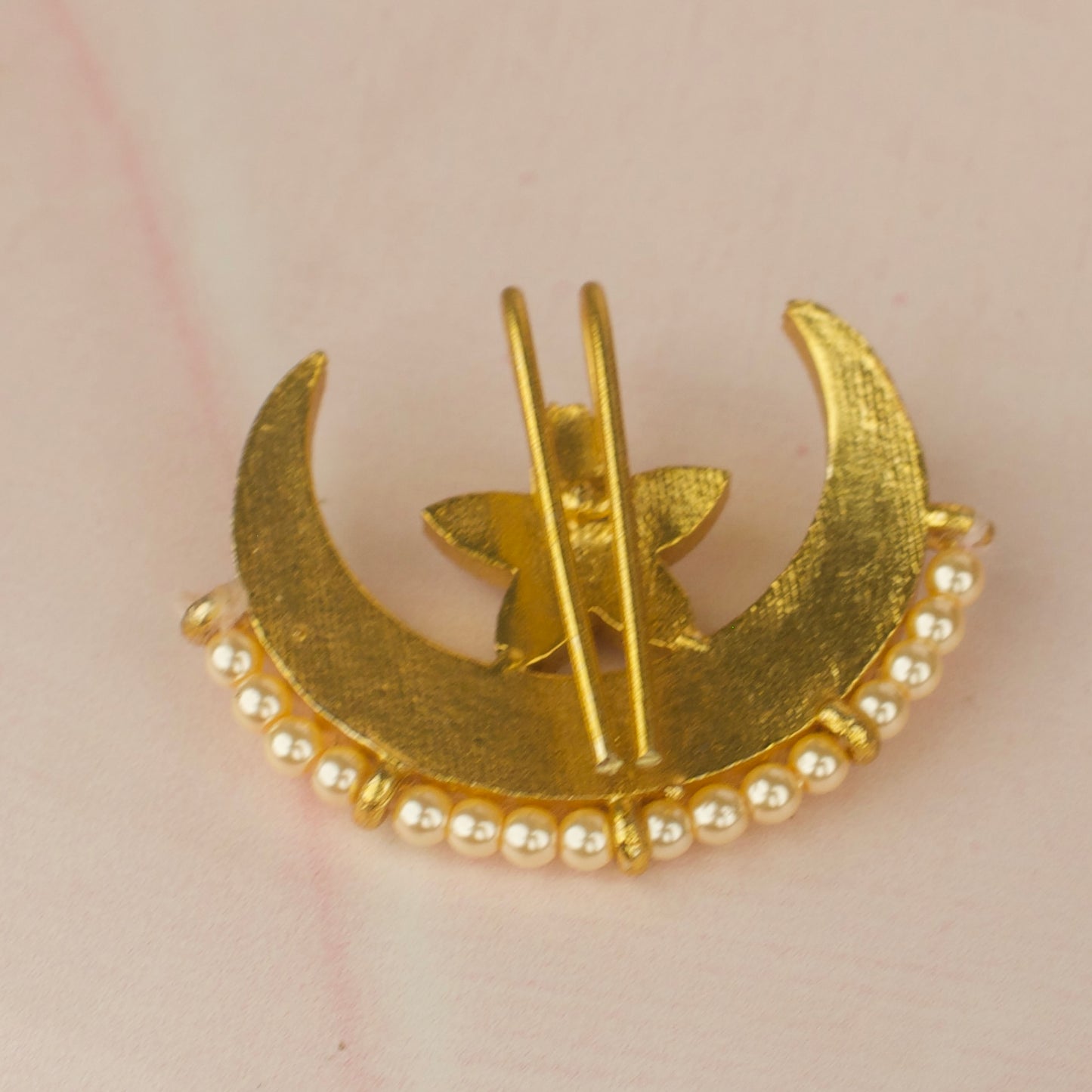 Jadau Kundan Sun & Moon Hairpin + Locket