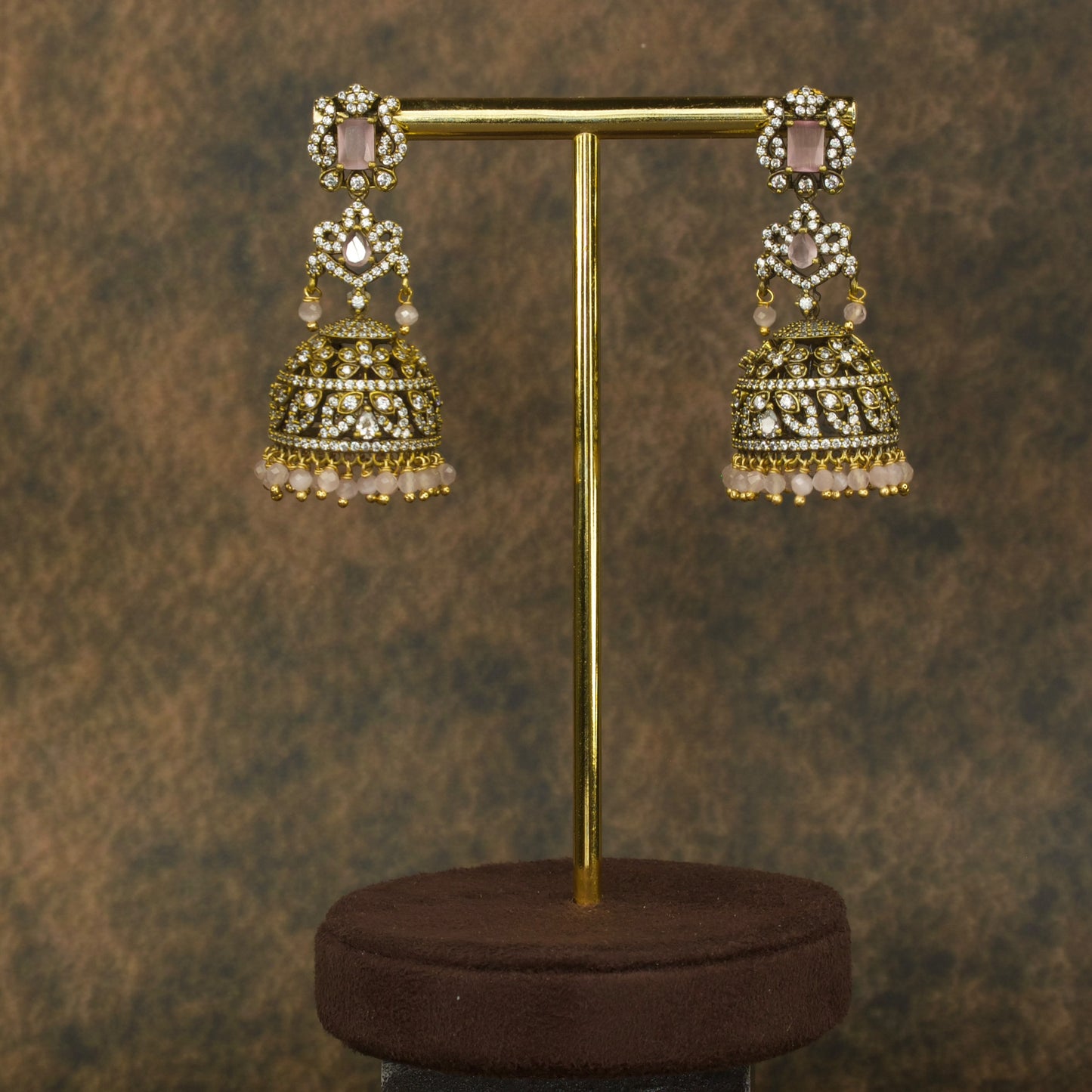 Royal Grace: Victorian Jhumka Earrings