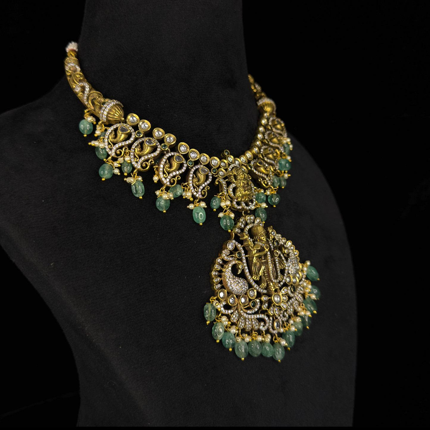 Antique Victorian Necklace Set with God motifs