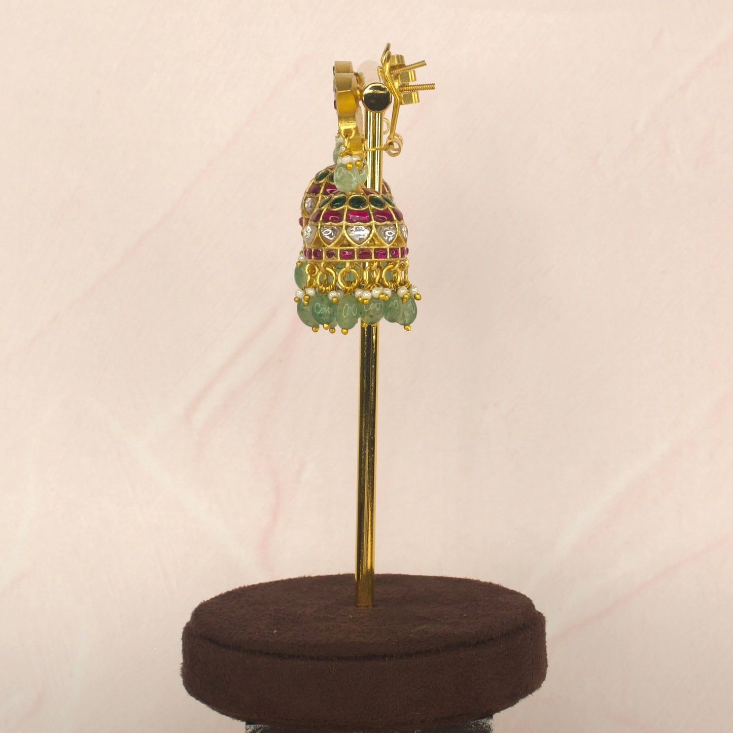 Regal Arch Jadau Kundan Jhumkas