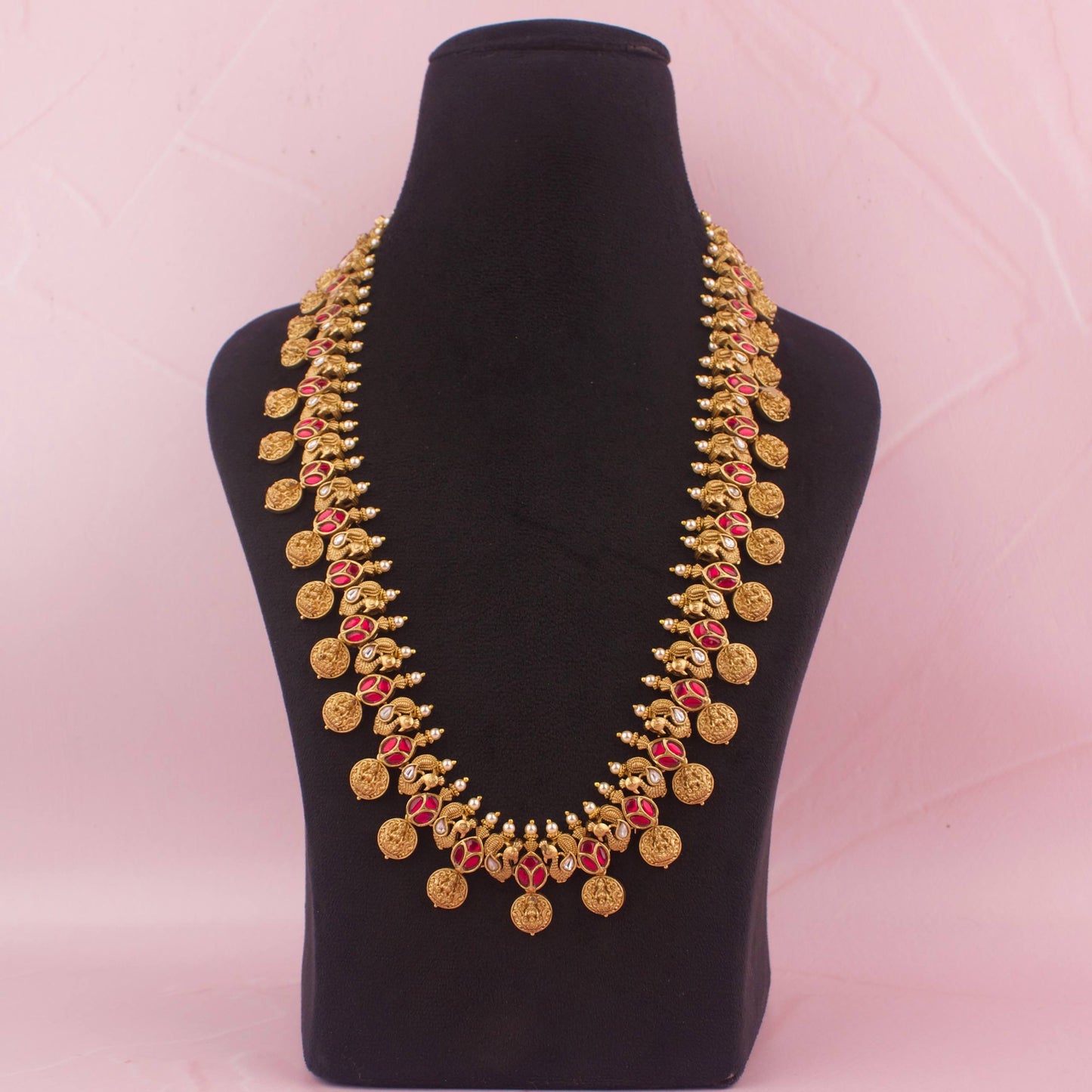 Jadau Kundan Nakshi Long Haram