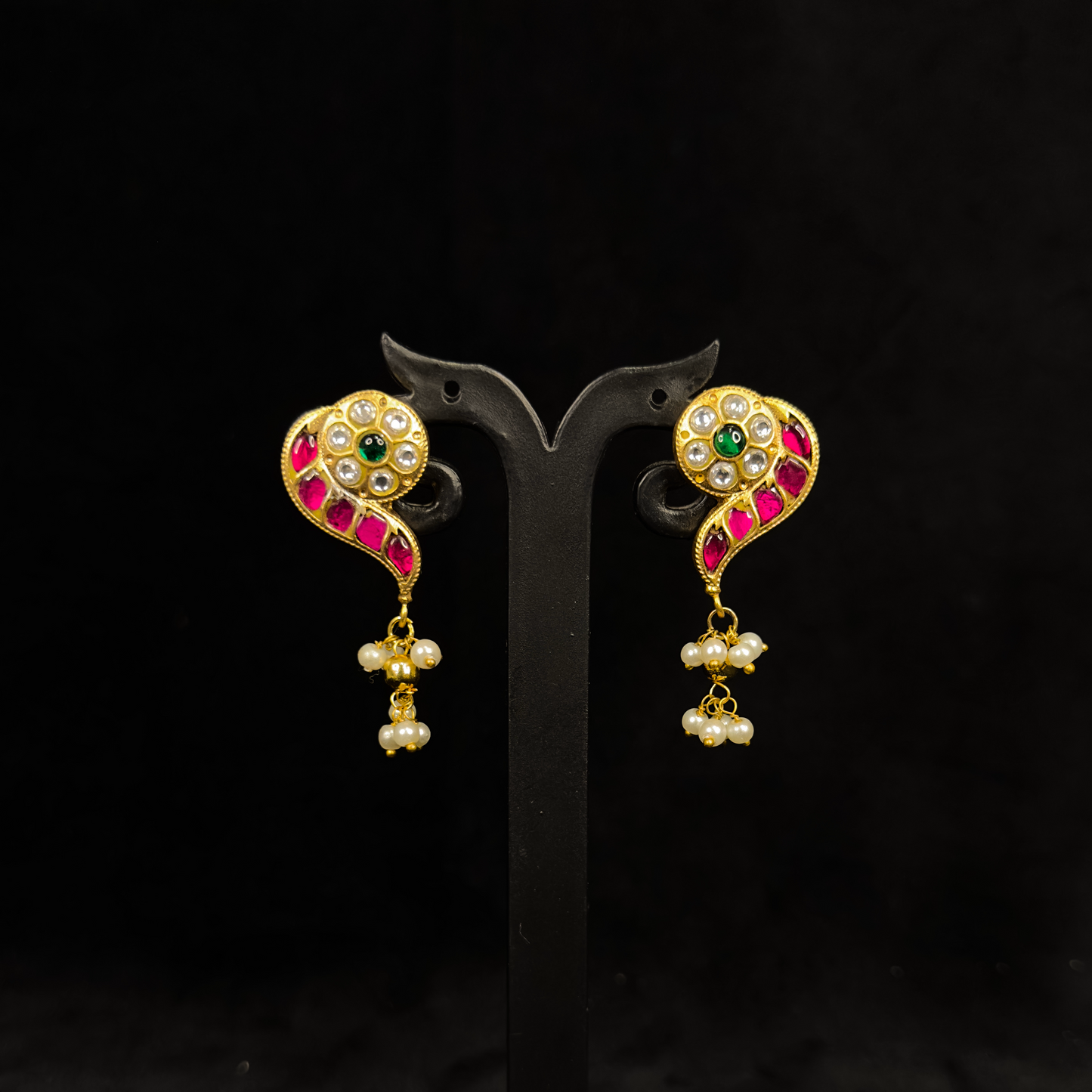 Elegant Jadau Kundan Designer stud Earrings