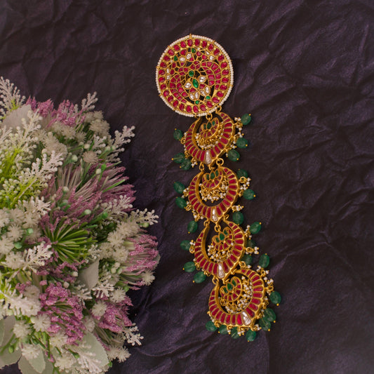 Mini Bridal Jadau Kundan Hair Jada / Hair Accessory