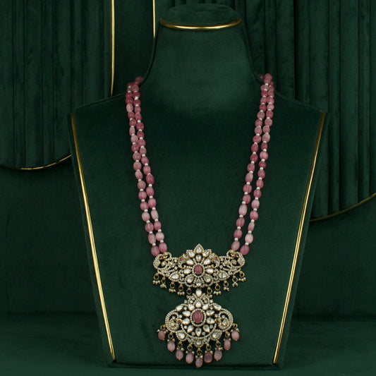 Victorian Rani Haar Necklace set with Zircon