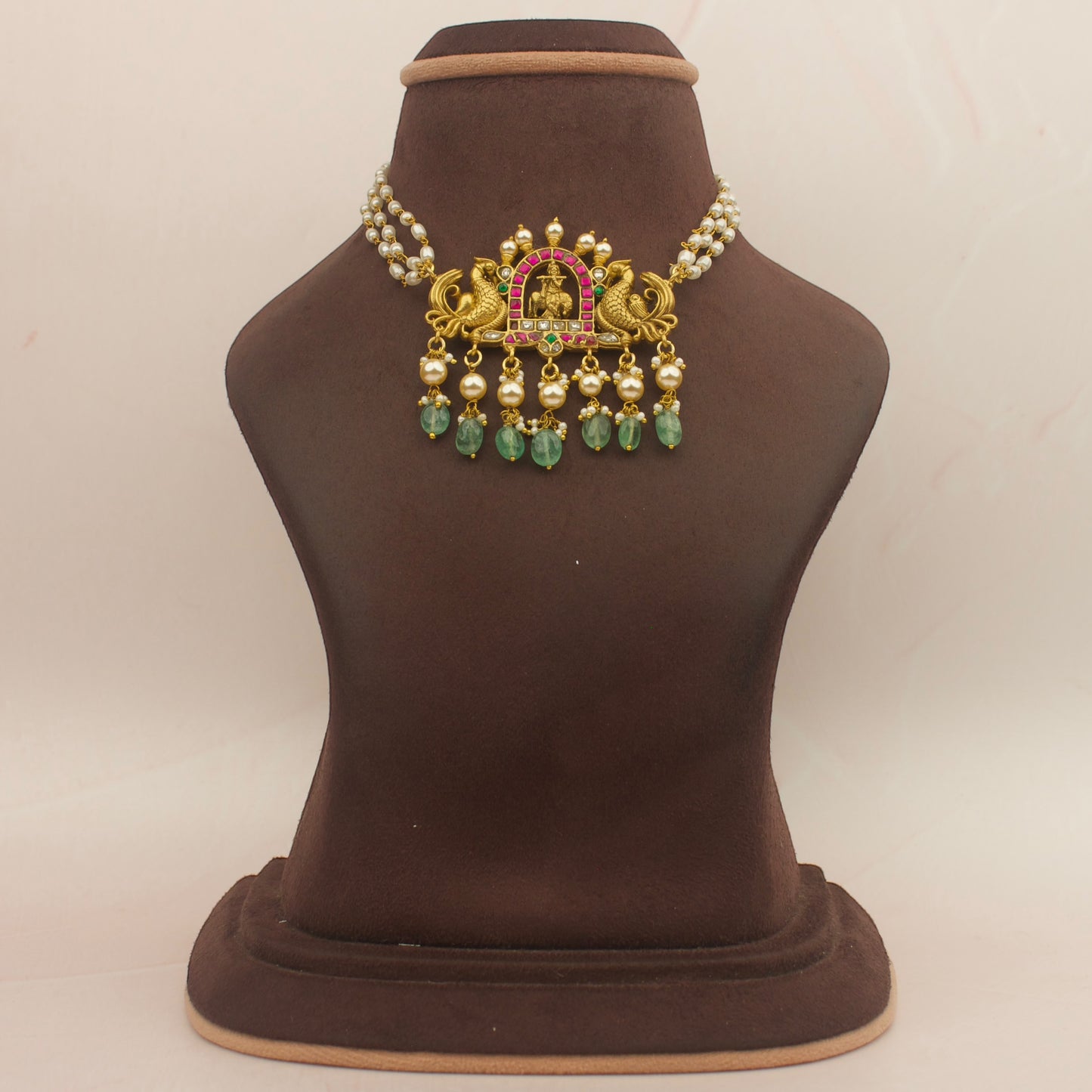 Divine Lord Krishna Jadau Kundan Choker