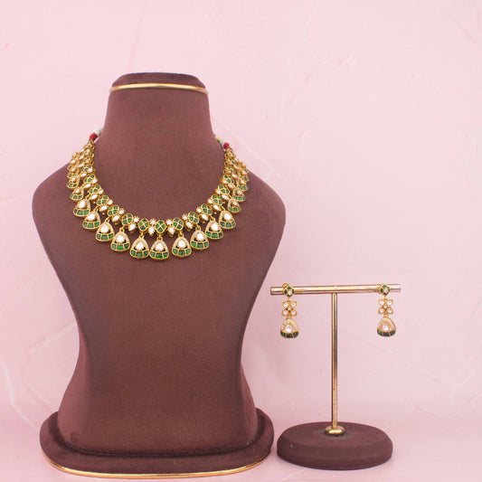 Designer Necklace Set With Matching Earrings